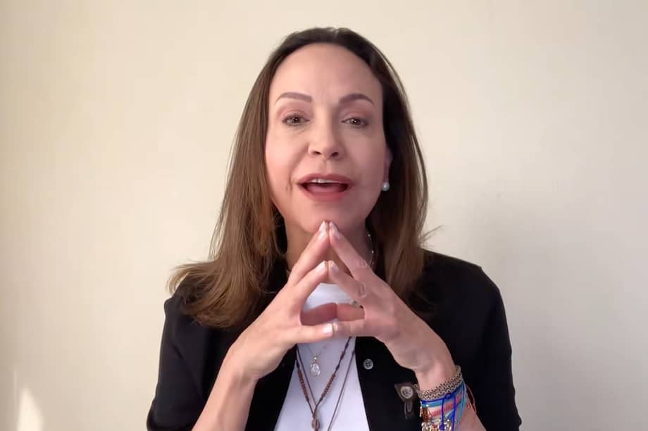 Captura de un video difundido en la cuenta en X @MariaCorinaYA de la líder opositora venezolana y Premio Nobel de la Paz María Corina Machado.