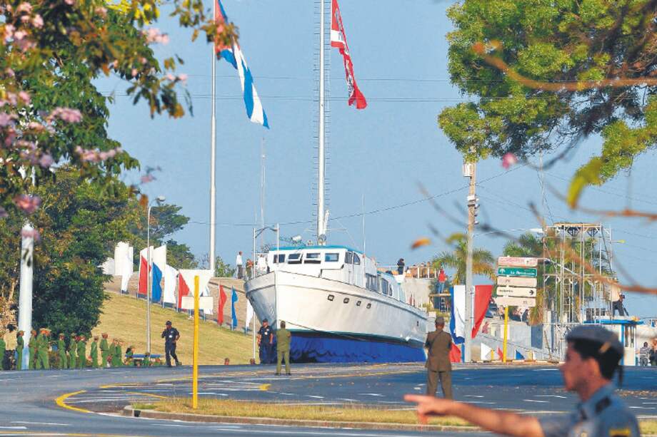 Réplica del yate Granma, en que arribaron algunos de los guerrilleros que harían la Revolución Cubana. / EFE