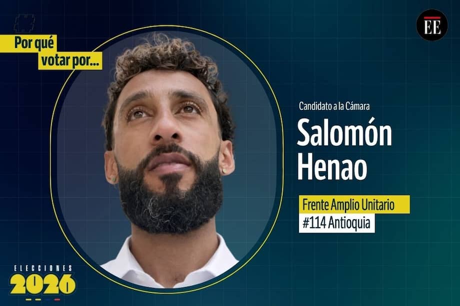Salomón Henao Tamayo es candidato a la Cámara. Va por el Frente Amplio Unitario.