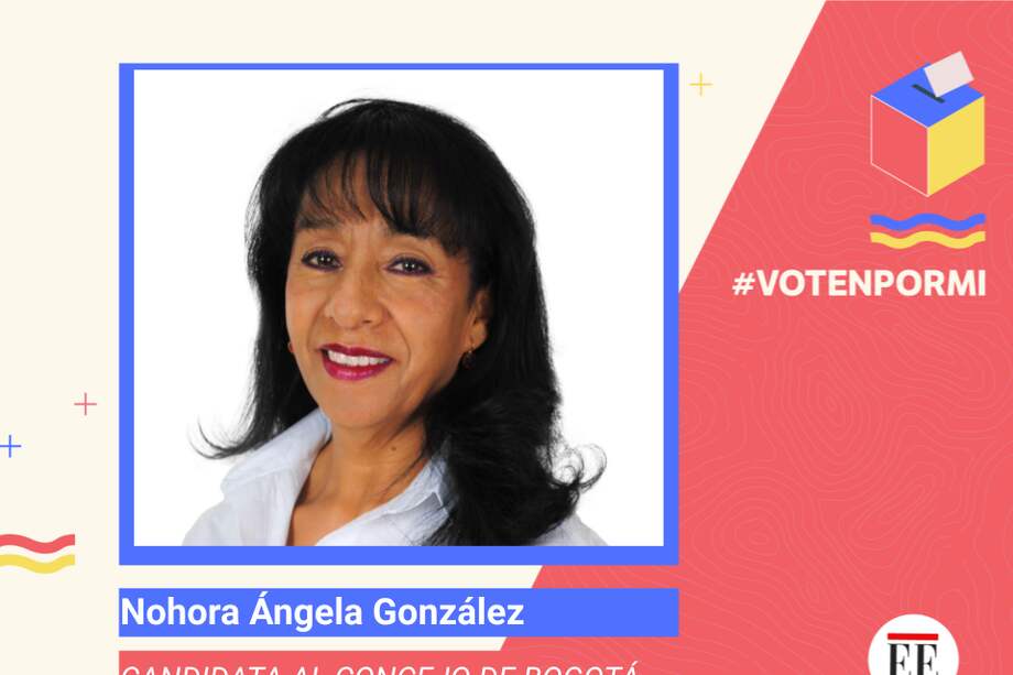 Nohora Ángela González, candidata al Concejo de Bogotá 2023.