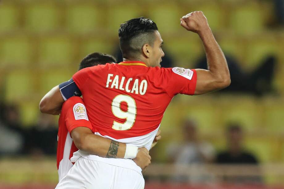 Radamel Falcao marcó su gol 12 en 8 fechas en la Liga de Francia. / AFP