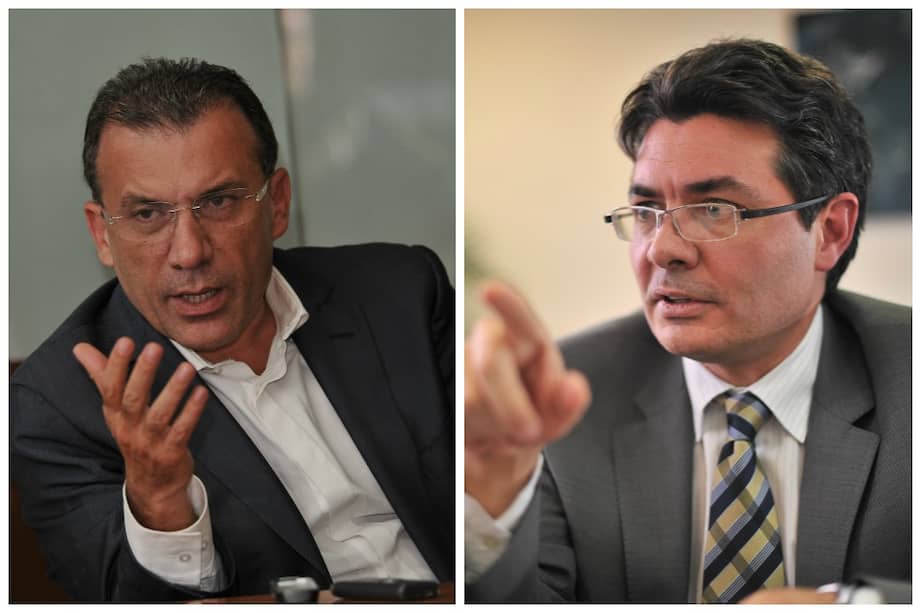 El senador Roy Barreras y el ministro de Salud, Alejandro Gaviria. / Óscar Pérez