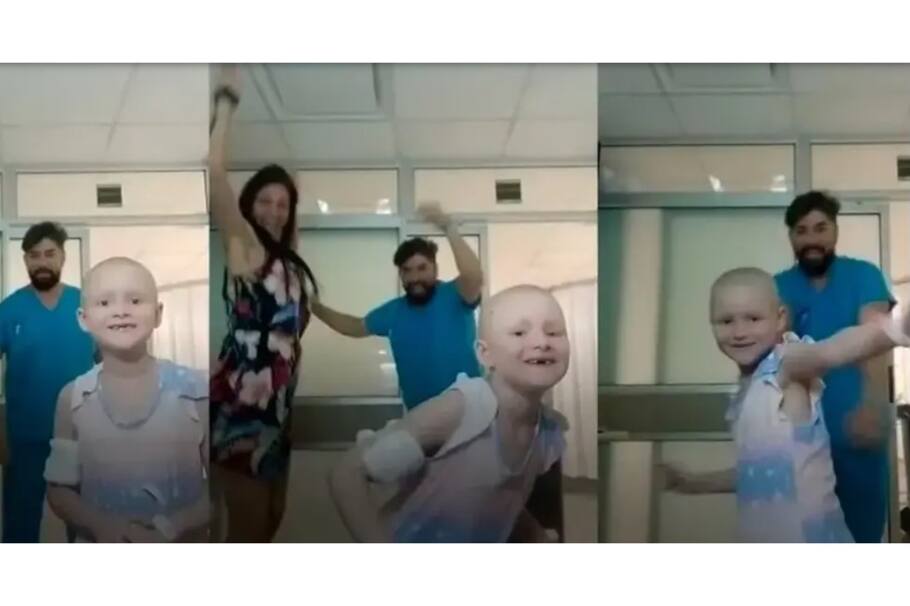 El enfermero Daniel Yolan grabó un video bailando junto a Milena, una niña que lucha contra el cáncer.