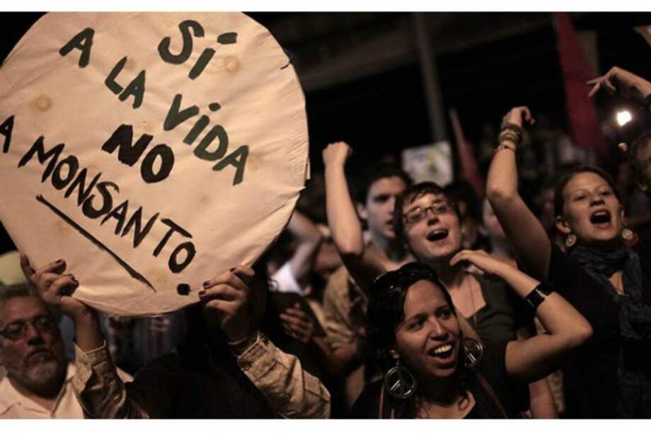 Movilización en Uruguay contra la Ley Monsanto en 2014. / EFE.