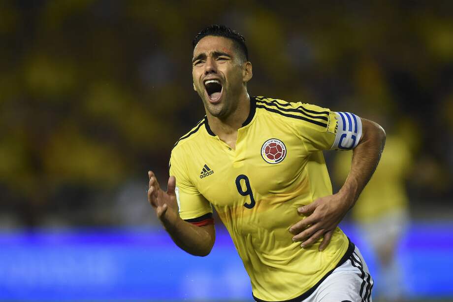 Radamel Falcao García, capitán de la selección colombiana de fútbol. / AFP