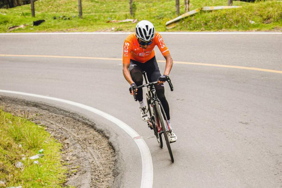 Egan Bernal, durante sus exigentes entrenamientos. / @Eganbernal