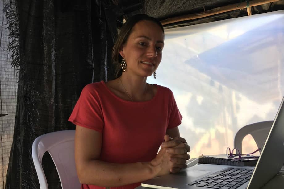 Tanja Nijmeijer cuenta cómo vivió la marcha final y cuáles son las inquietudes que tiene frente a la implementación del acuerdo de paz. / Cortesía