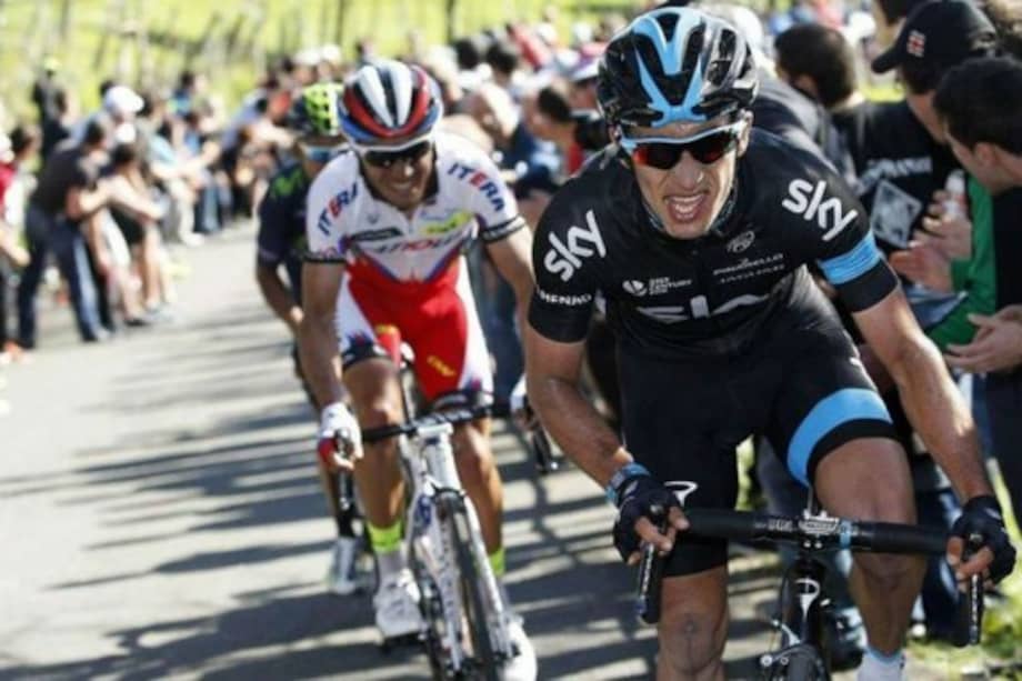 Sergio Luis Henao, pedalista del equipo Sky. Foto: AFP