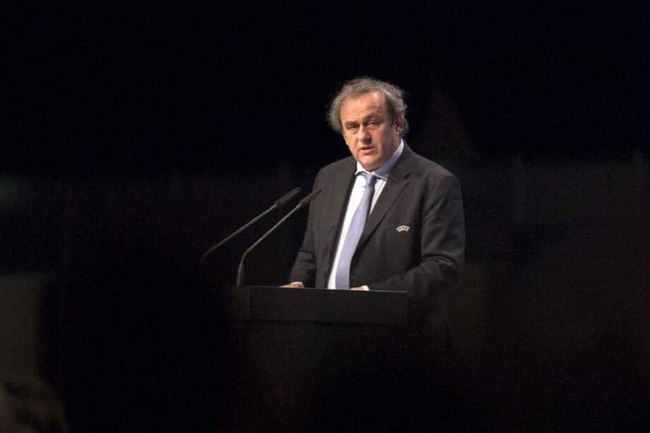 Michel Platini durante un congreso ordinario de la Uefa. Foto: AFP