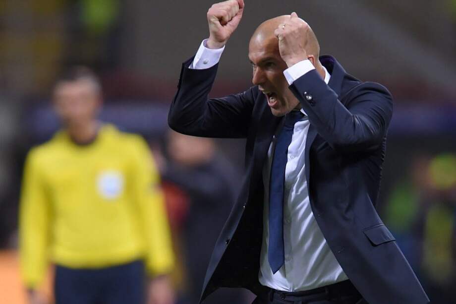 Zinedine Zidane, entrenador de Real Madrid, durante la final de Champions contra el Atlético. / EFE