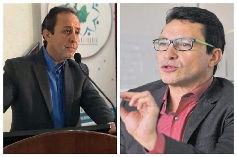 El gobernador de Magdalena, Carlos Caicedo, señaló al superintendente de Salud, Fabio Aristizábal, de intervenir el hospital Julio Méndez para entregarlo a una "cuota política uribista". / De izquierda a derecha: Twitter oficial de la Supersalud, Andrés Torres/El Espectador.