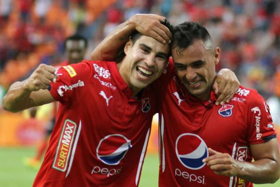 Mauricio Molina marcó el segundo tanto del Medellín contra Rionegro. Foto: DIM Oficial