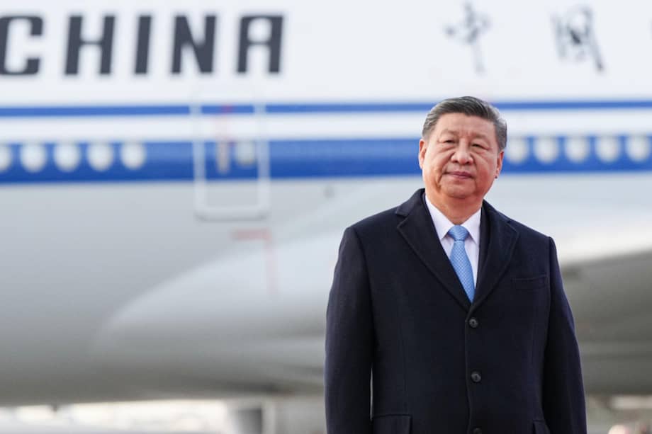 El presidente de China, Xi Jinping, llega para asistir a las celebraciones por el Día de la Victoria en Moscú, Rusia.