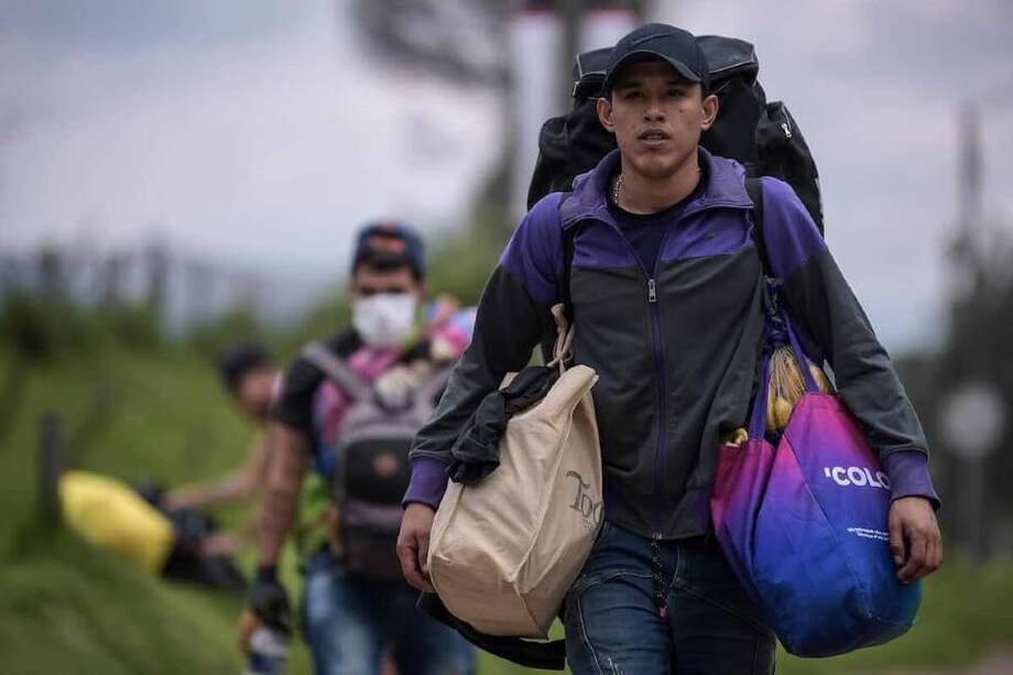 Más de 200 migrantes venezolanos cruzaron la frontera de manera ilegal el fin de semana pasado, según la Alcaldía de Ipiales (Nariño).
/ Mauricio Alvarado