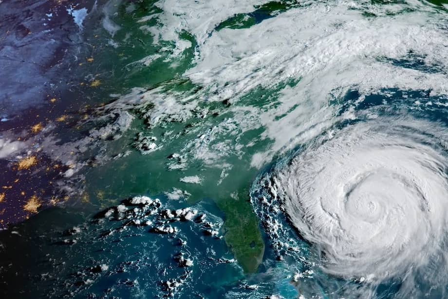 Imagen capturada por un satélite de la NOAA.