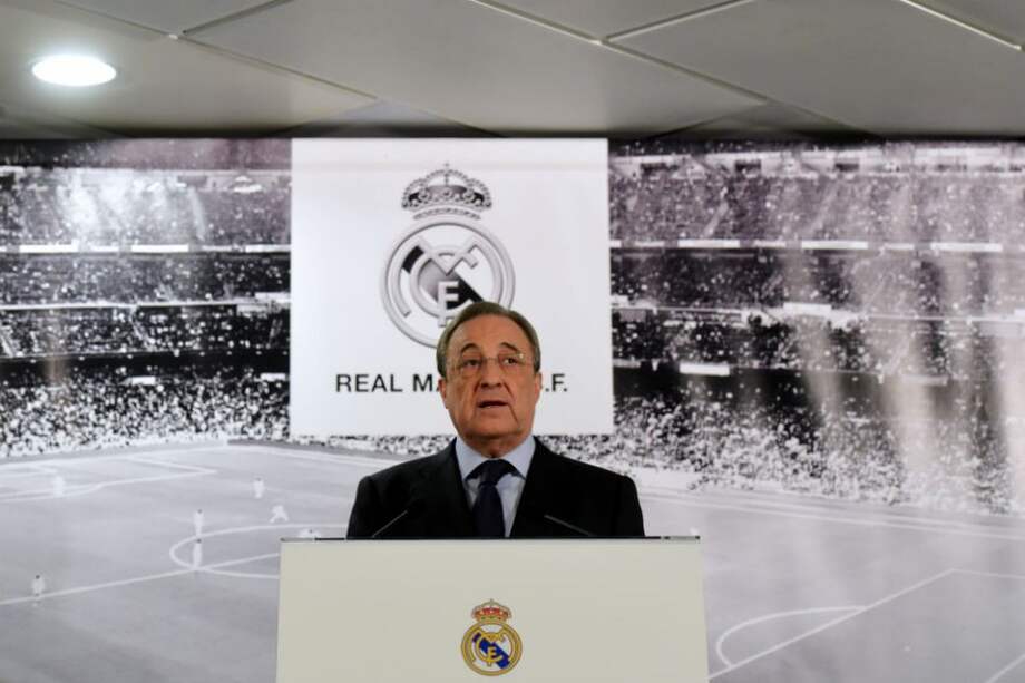 Florentino Pérez, presidente del Real Madrid. Foto: AFP