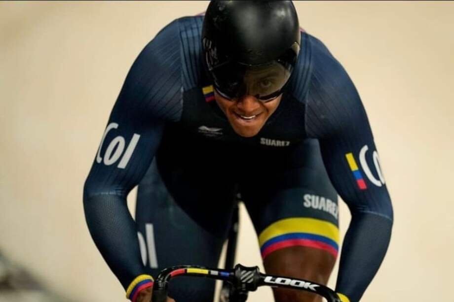 Kevin Quintero, especialista del keirin y referente del ciclismo de pista colombiano.