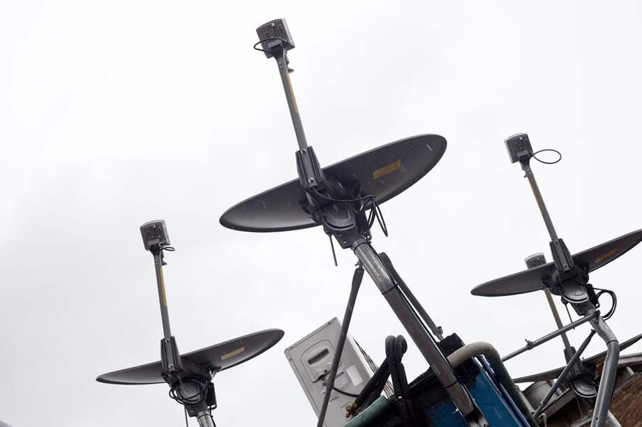 Antenas de internet satelital. / Cortesía