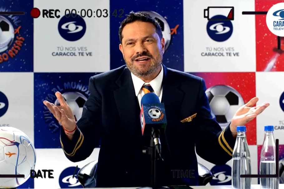 Santiago Rodríguez, presentador de ‘La vuelta al Mundial en 80 risas'.