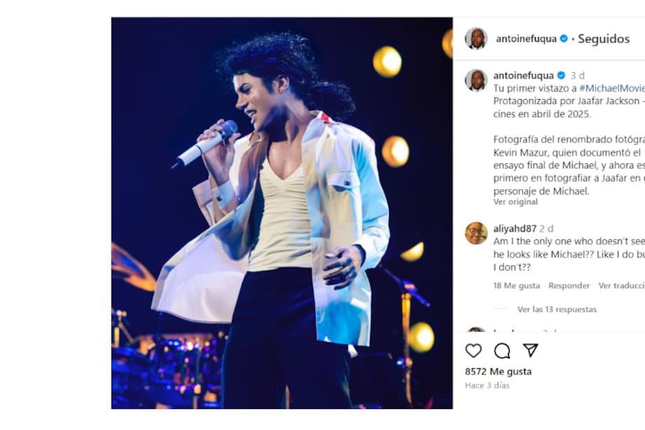 Así luce Jaafar en la película de Michael Jackson, su tío ¿Igualitos?