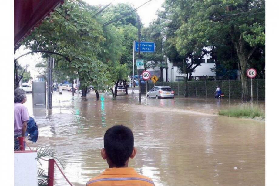 Lluvias provocaron inundaciones en el sur de Cali