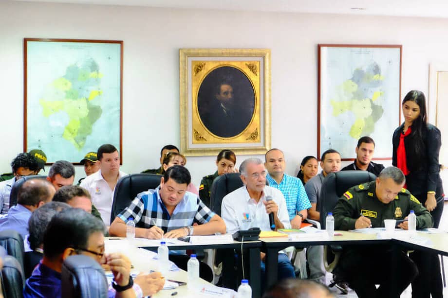 Aspecto del cuarto Comité de Seguimiento Electoral desarrollado en la sede de la Gobernación del Atlántico. / Cortesía Gobernación del Atlántico