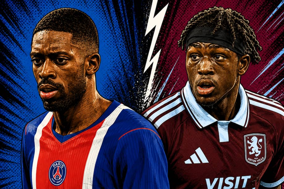 París Saint-Germain y Aston Villa, los campeones europeos de la pasada temporada, se miden este miércoles.