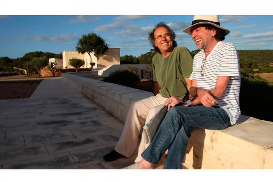 Los músicos Joan Manuel Serrat y Joaquín Sabina.