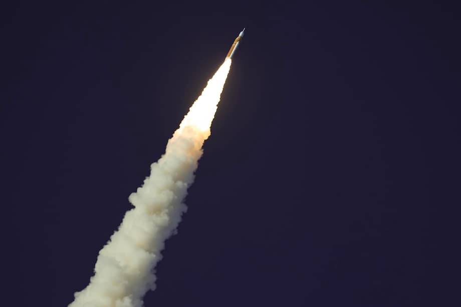Se trata de la primera vez que astronautas vuelan en un cohete SLS, el más poderoso de la historia de la NASA.EFE/EPA/CRISTOBAL HERRERA-ULASHKEVICH