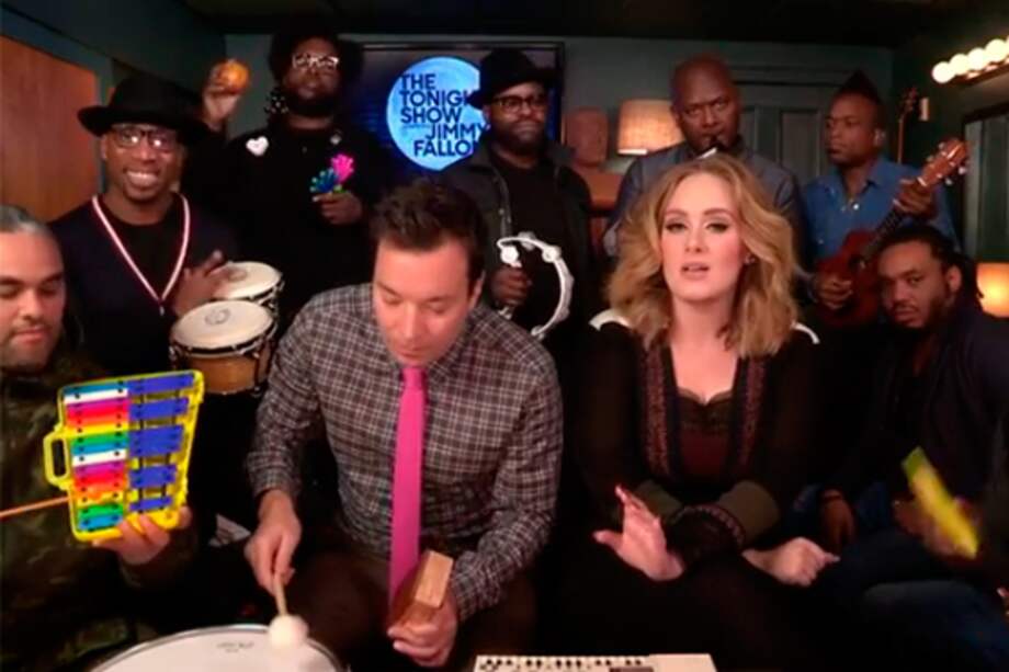 Adele en "The Tonight Show Starring Jimmy Fallon".