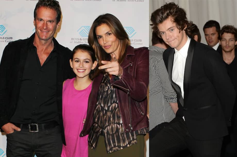 Rande Gerber, Kaia, Cindy Crawford y Harry Styles.