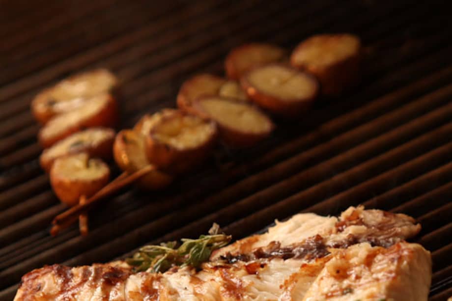 Pincho de papa "riche"