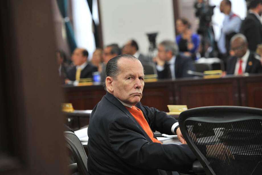 Roberto Gerlein, cabeza de lista por el conservatismo, con el 96% de votos escrutados, contabilizaba más de 123 mil sufragios. / El Espectador