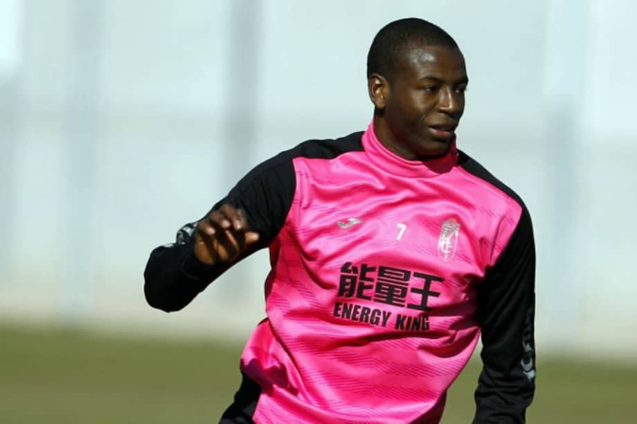 Adrián Ramos, delantero caucano, llegó a Granada a mitad de 2017 / AFP