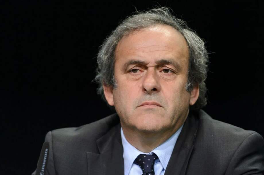 Michel Platini, candidato a la presidencia de la Fifa. / AFP