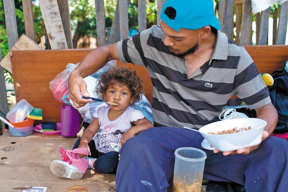 Más de 16 mil migrantes venezolanos llegaron a Roraima pidiendo asilo, un 20 % más que en 2017. / AFP