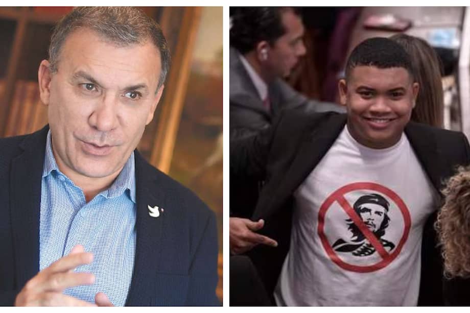 Roy Barreras (izquierda), presidente del Senado. Miguel Polo Polo (derecha), representante por las comunidades afro.