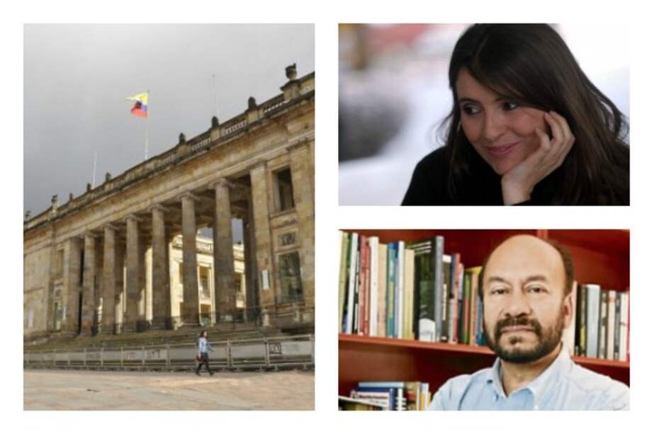 Los senadores uibistas Paloma Valencia y Alfredo Rangel.