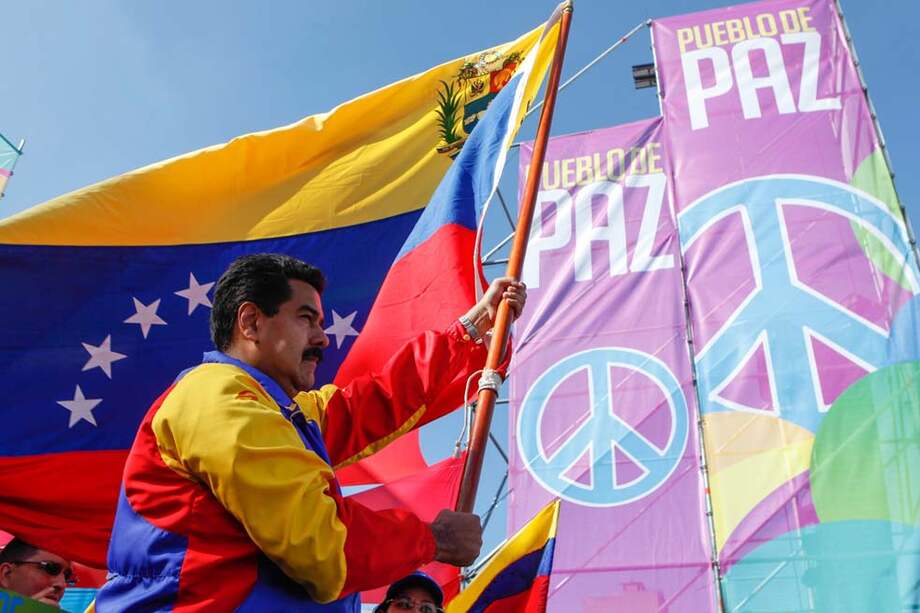 El presidente de Venezuela, Nicolás Maduro, en una de las marchas de los últimos días. / AFP