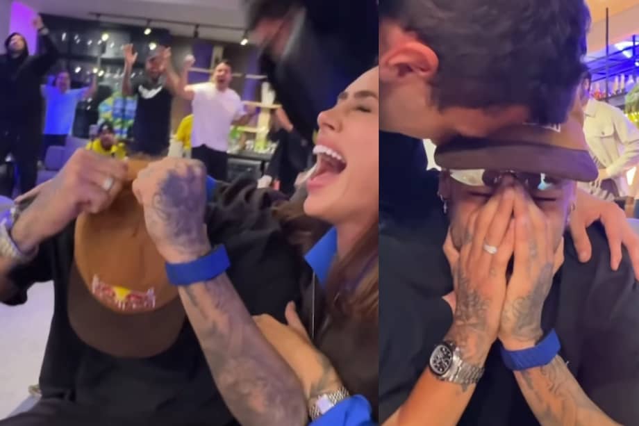 Neymar no pudo contener el llanto después de escuchar su nombre.