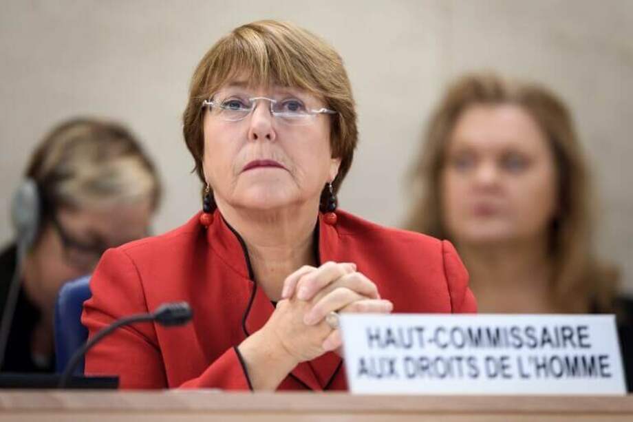 Michelle Bachelet, alta comisionada por los DD.HH. de la ONU.
/ AFP