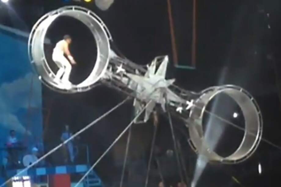 Acróbata cae durante presentación en circo de Santiago de Chile