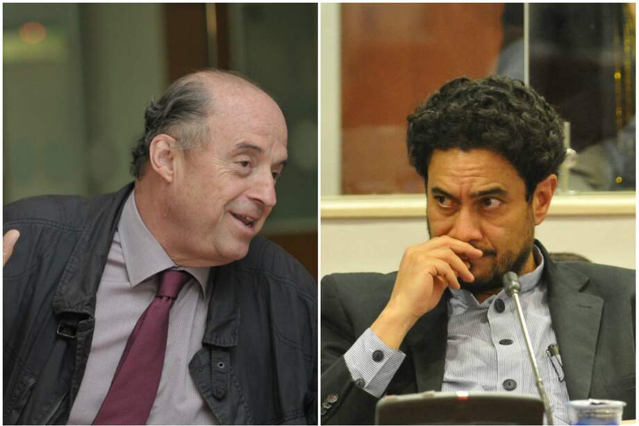 El exministro Álvaro Leyva Durán y el senador Iván Cepeda. / Archivo El Espectador