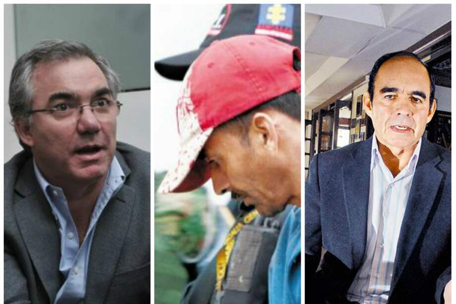 Diego Palacio, exministro de Protección Social; Herminsul Arellán Barajas, "cerebro" del atentado a El Nogal y el general (r) Jaime Huberto Uscátegui.