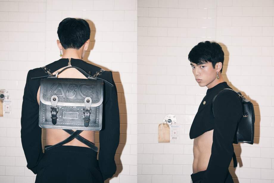 Christian Colorado lanzó una cápsula con la icónica marca de maletas ABC. / Cortesía