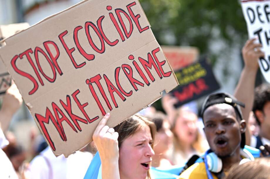 Protestas en Alemania exigiendo mayor esfuerzo por la acción climática.