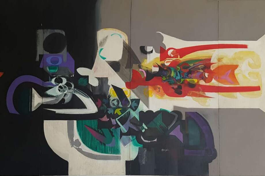 Obra de Alejandro Obregón "Sortilegio" (1970), acrílico sobre madera. / Cortesía Galería El Museo