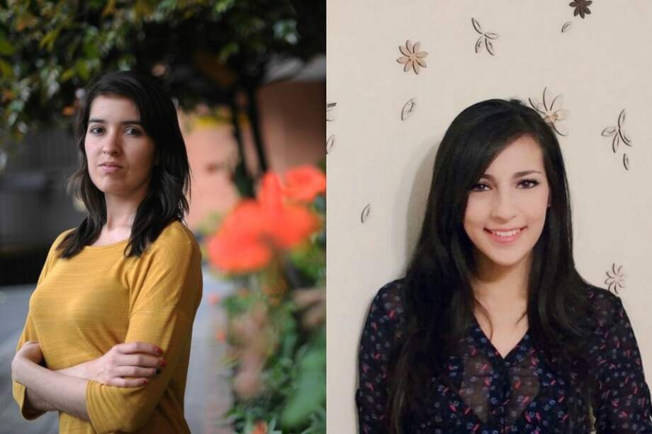 Alejandra Rodríguez, hija de Carlos Arturo Rodríguez. / Cristian Garavito - El Espectador || Juliana Gaona ahora vive fuera del país. / Archivo particular