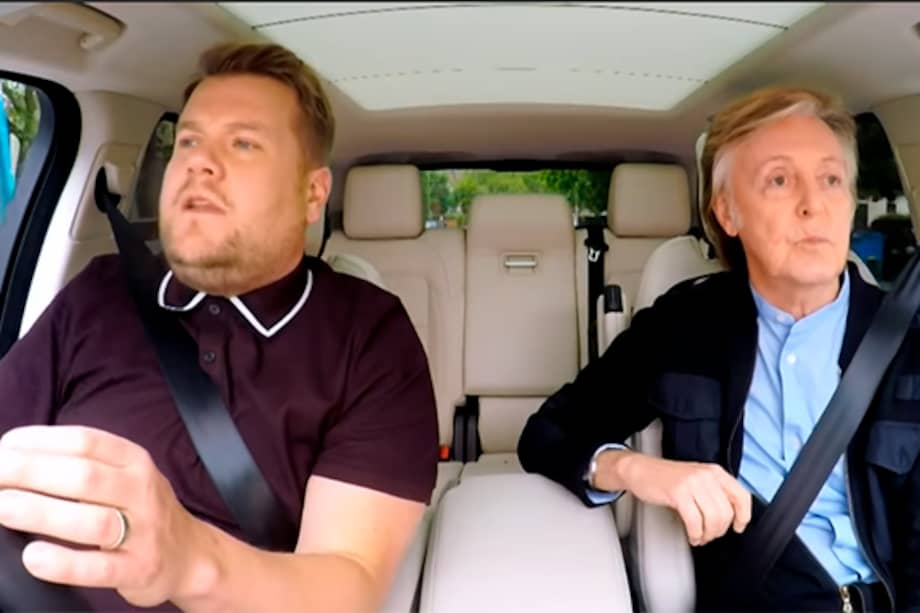 Paul McCartney hace historia en el Carpool Karaoke de James Corden.