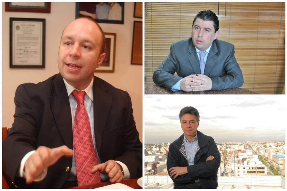 Respectivamente el exdepositario de la DNE Camilo Bula, y los exdirectores de esa entidad Ómar Figueroa y Carlos Albornoz. /Archivo y Semana